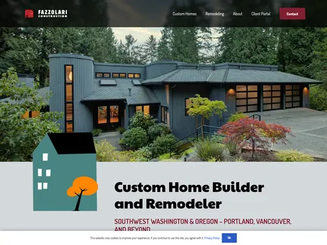 Fazzolari Construction website screenshot