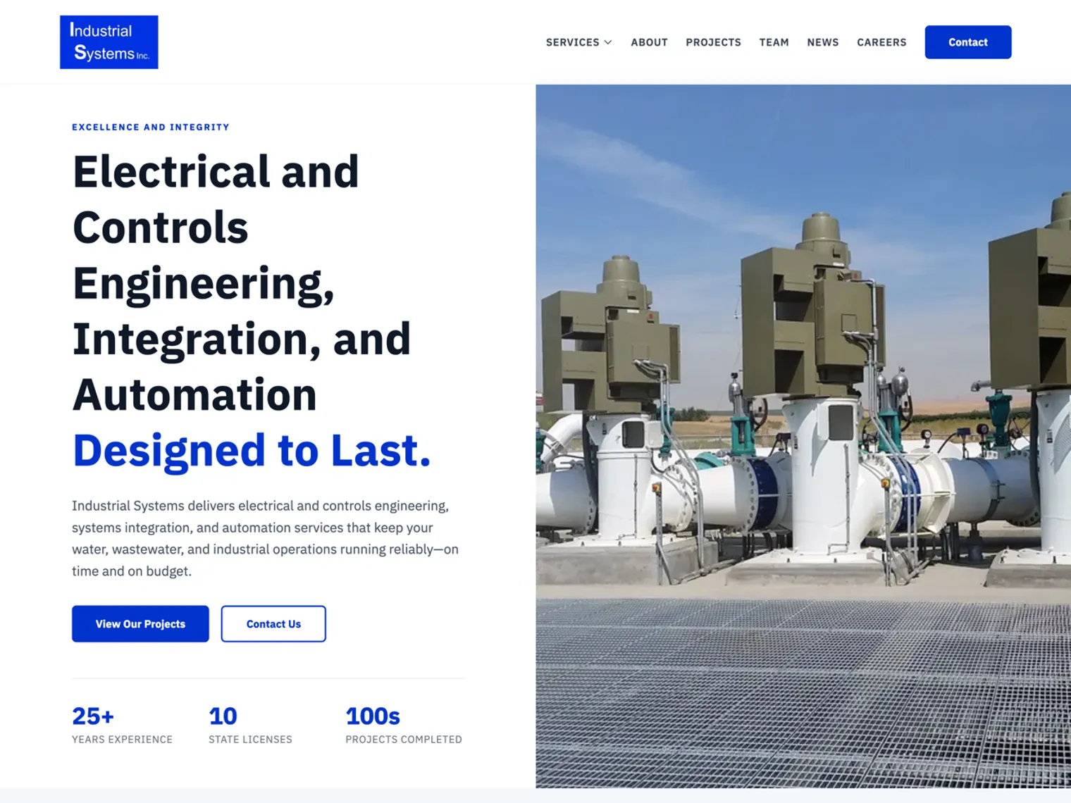 Industrial Systems Inc. Website Launch - SmartSite Design