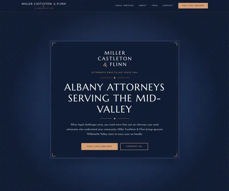 Miller Castleton & Flinn website screenshot