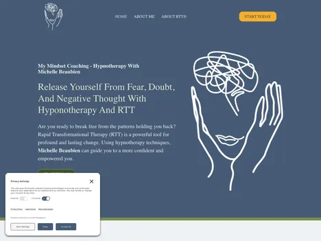 My Mindset Coaching website screenshot