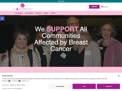 Pink Lemonade Project website screenshot