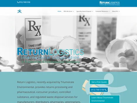 Return Logistics International website screenshot
