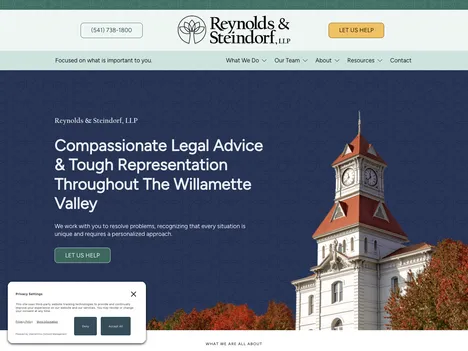 Reynolds & Steindorf, LLP website screenshot